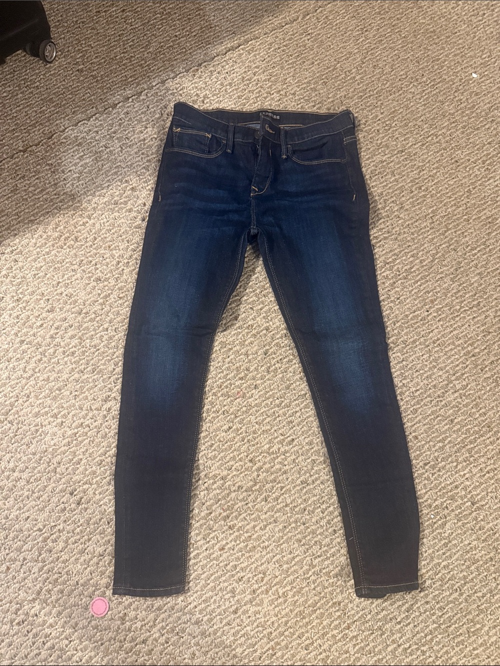 Express Dark Blue Skinny Jeans